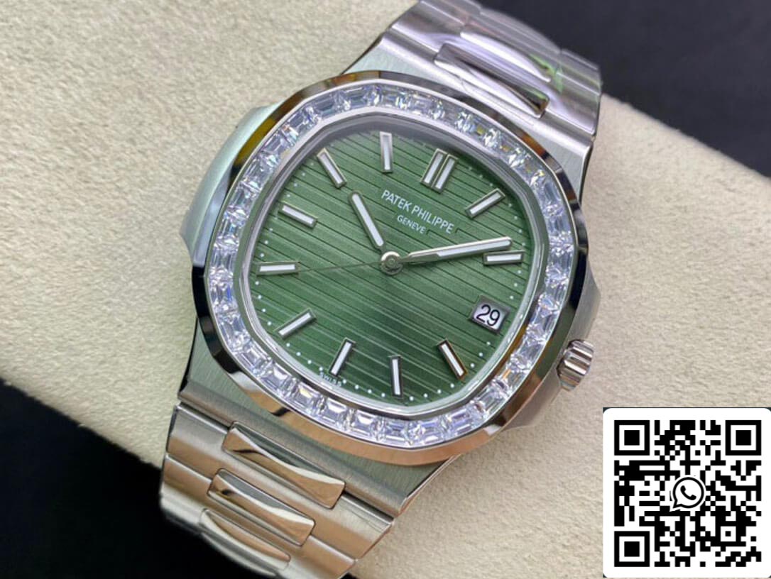 Patek Philippe Nautilus 5711/1300A-001 1:1 edizione migliore 3K Fabbrica quadrante verde