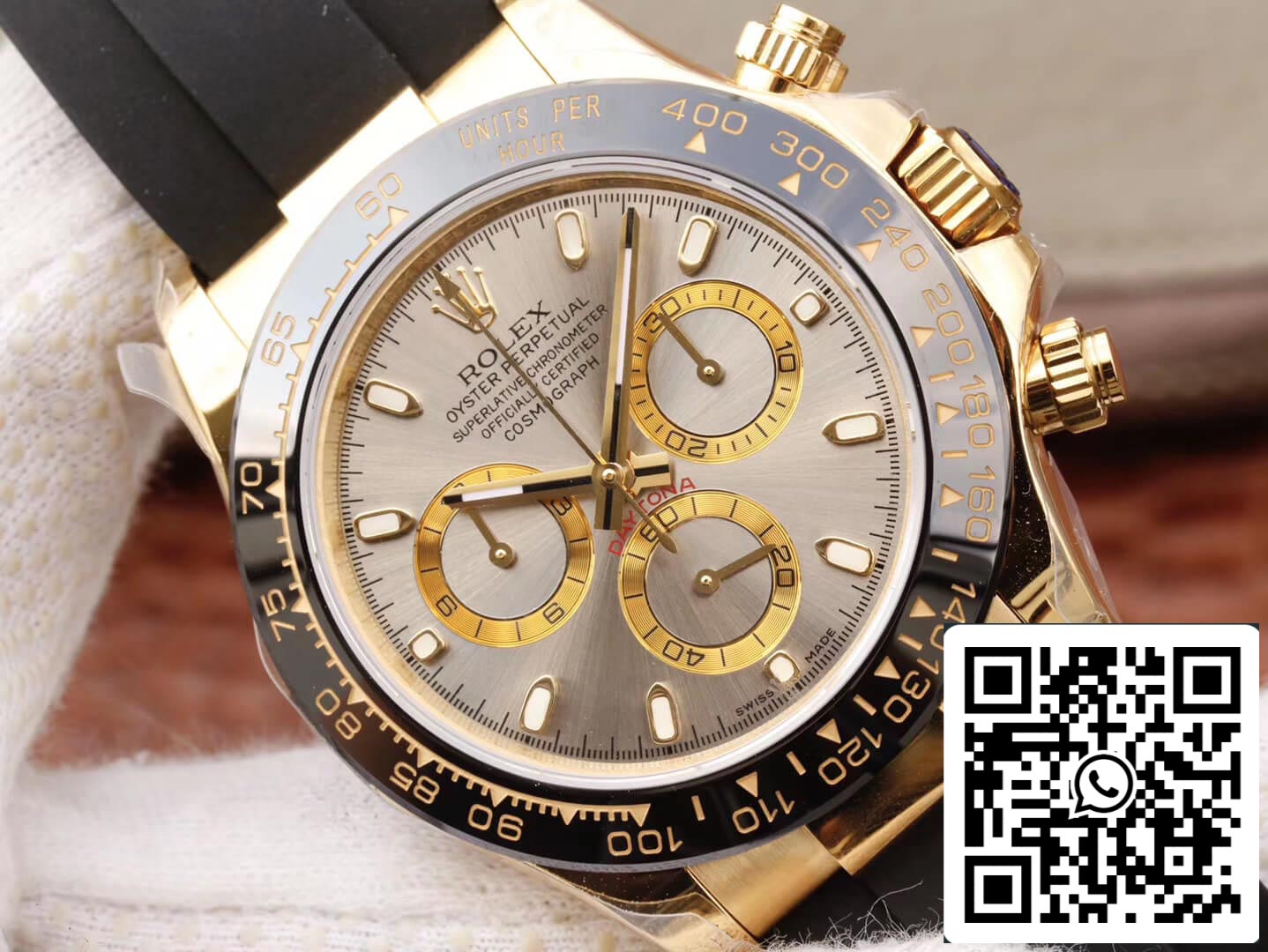 Rolex Daytona Cosmograph 116518LN 1:1 edição melhor JH Fabbrica mostrador cinza prateado