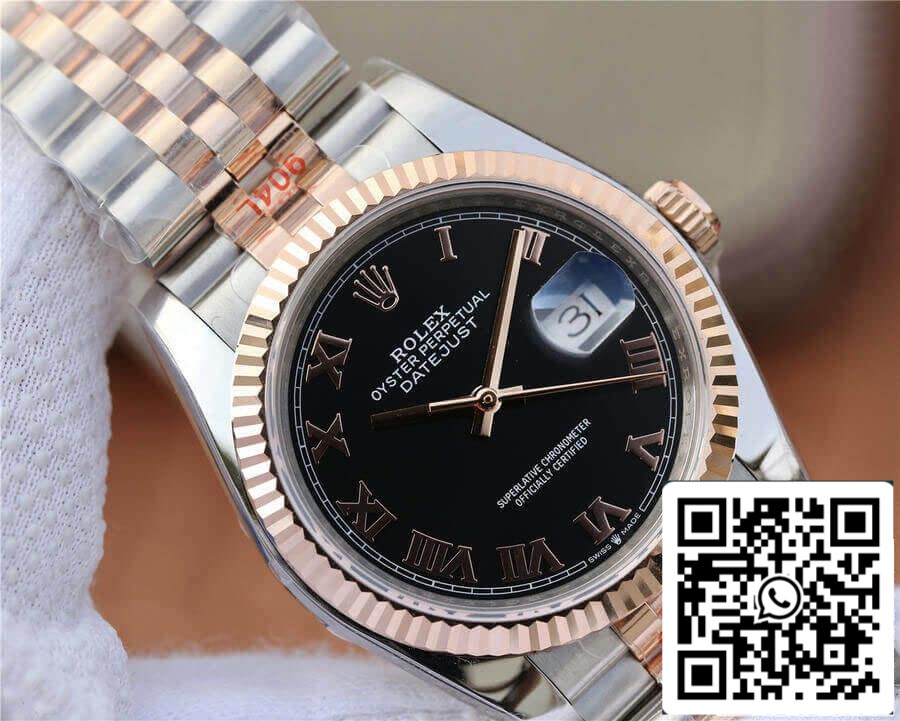 Rolex Datejust 116231 36MM 1:1 edizione migliore GM Fabbrica quadrante nero