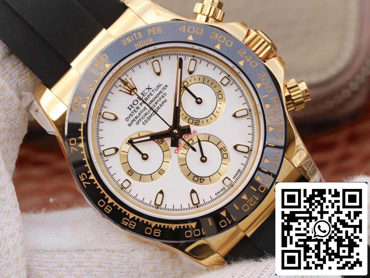 Rolex Daytona Cosmograph M116518ln-0041 1:1 edição melhor JH Fabbrica lunetta em cerâmica