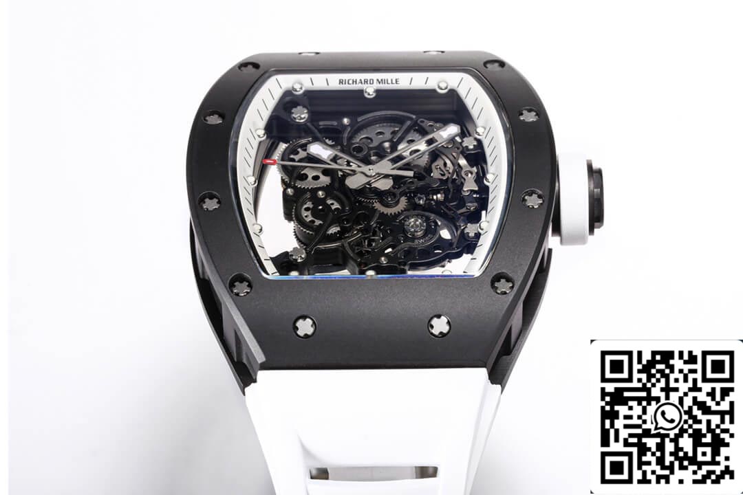 Richard Mille RM-055 1:1 edizione migliore BBR Fabbrica Gomma cinturino
