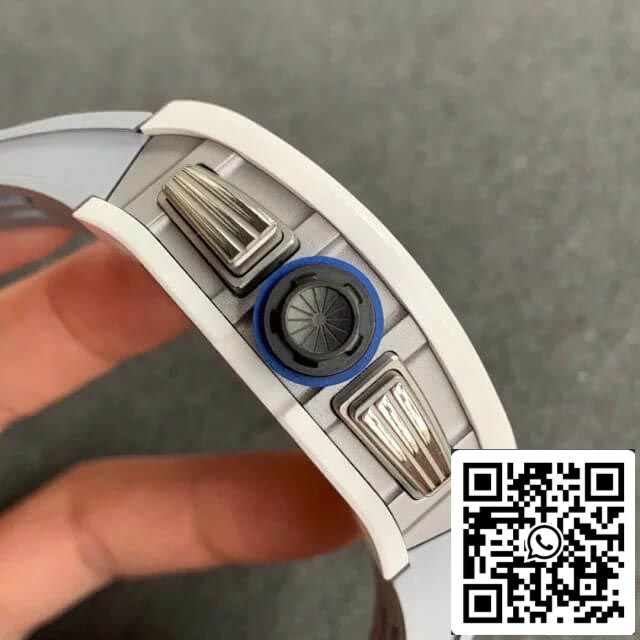 Richard Mille RM-011 1:1 Best Edition KV Fabbrica White Ceramic Case