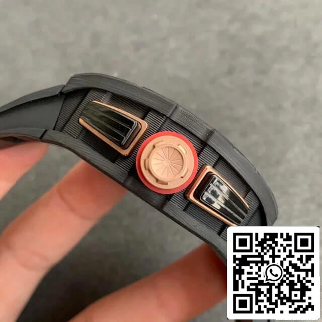 Richard Mille RM-011 1:1 Best Edition KV Fabbrica V2 Forged Carbon Black cinturino