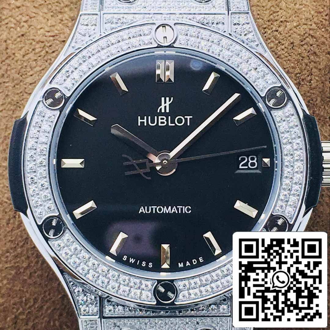 Hublot Classic Fusion 38MM 1:1 edizione migliore HB Fabbrica quadrante nero