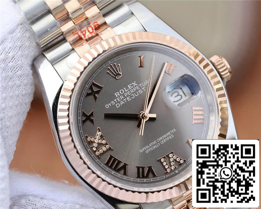 Rolex Datejust M126231-0023 36MM 1:1 edizione migliore GM Fabbrica Grigio quadrante
