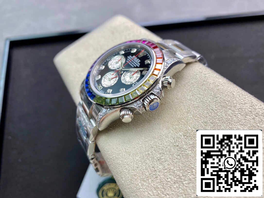 Rolex Daytona Cosmograph 116599 RBOW 1:1 edição melhor JH Fabbrica mostrador preto