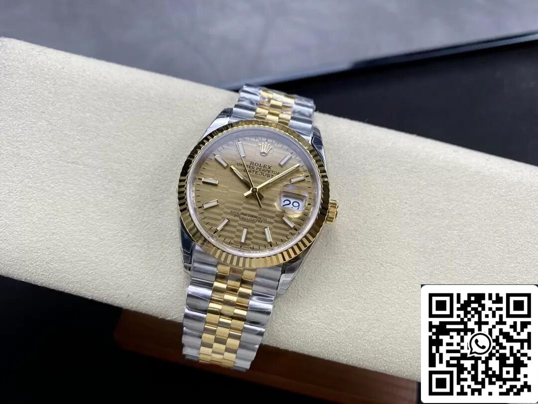 Rolex Datejust M126233-0039 36MM 1:1 edizione migliore VS Fabbrica Oro quadrante