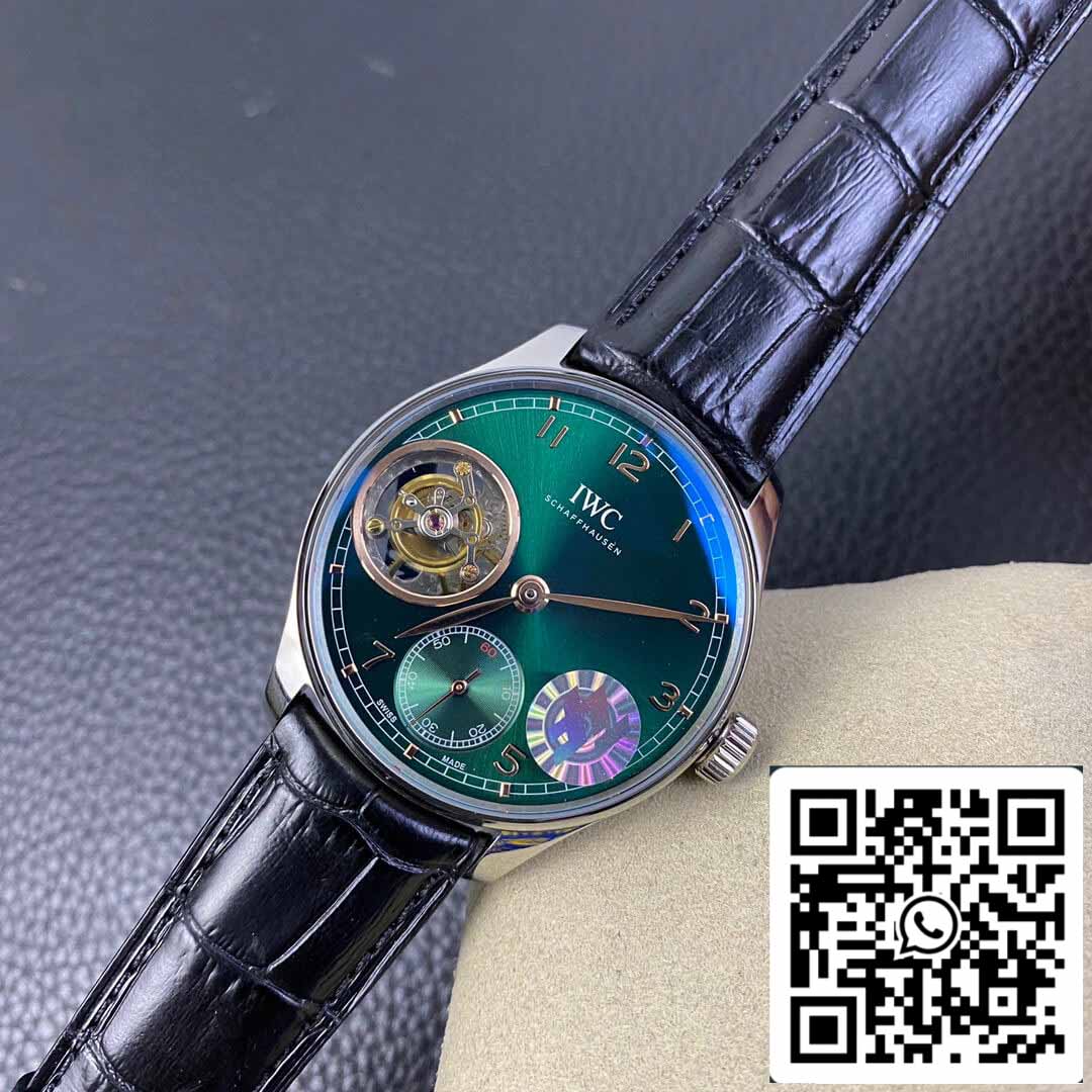 IWC Portuguese Tourbillon 1:1 Best Edition ZF Fabbrica Green Dial
