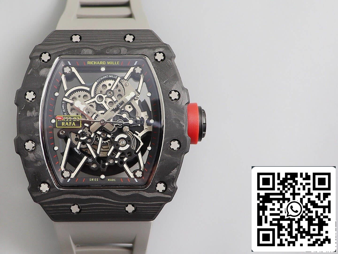 Richard Mille RM035 1:1 Best Edition KV Fabbrica V3 Black Carbon Fiber Case