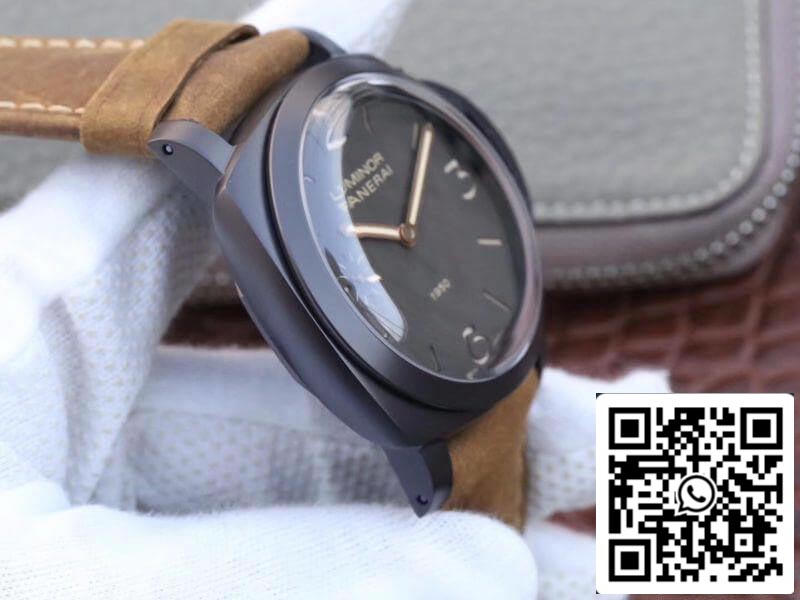 Relógios mecânicos Panerai Luminor PAM375 ZF Fabbrica 1:1 Best Edition Swiss ETA P3000 com caixa de titânio banhada a PVD