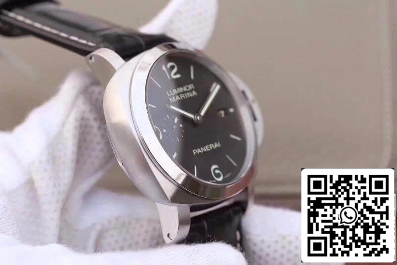 Panerai Luminor Marina 1950 PAM312 VS Fabbrica 1:1 edición migliore Swiss ETA P9000 quadrante nero Nero Pelle cinturino