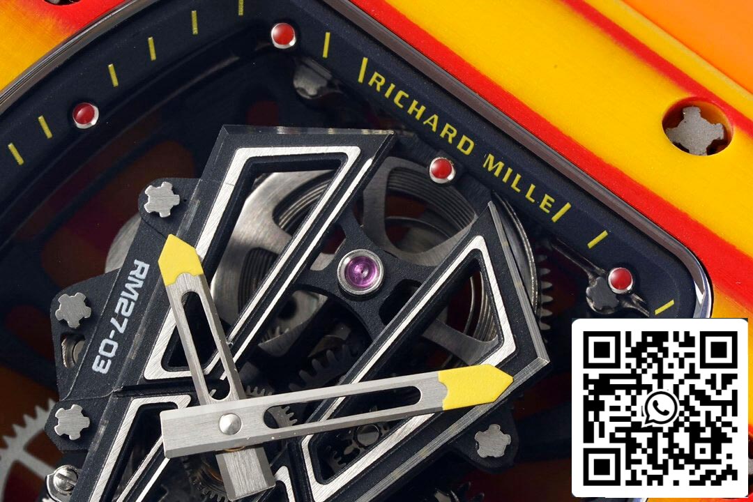 Richard Mille RM27-03 Rafael Nadal Tourbillon 1:1 Best Edition RM Fabbrica Orange Rubber cinturino