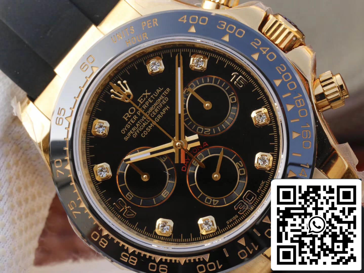 Rolex Daytona Cosmograph M116518ln-0046 1:1 edição melhor JH Fabbrica mostrador preto