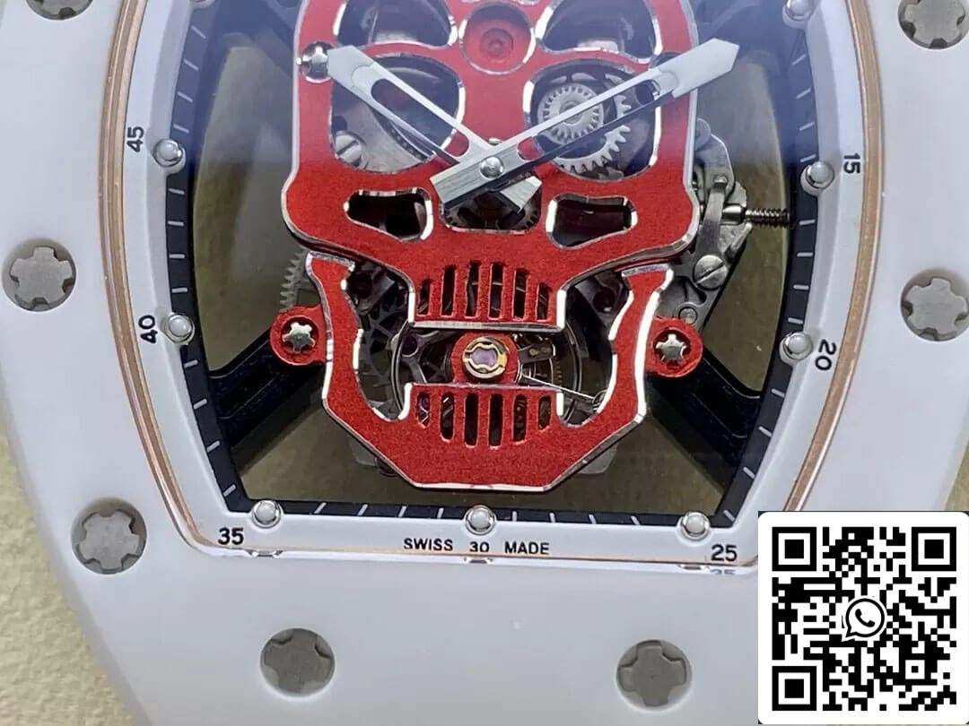 Richard Mille RM52-01 1:1 Best Edition YS Fabbrica Tourbillon Ceramic Case Rubber cinturino
