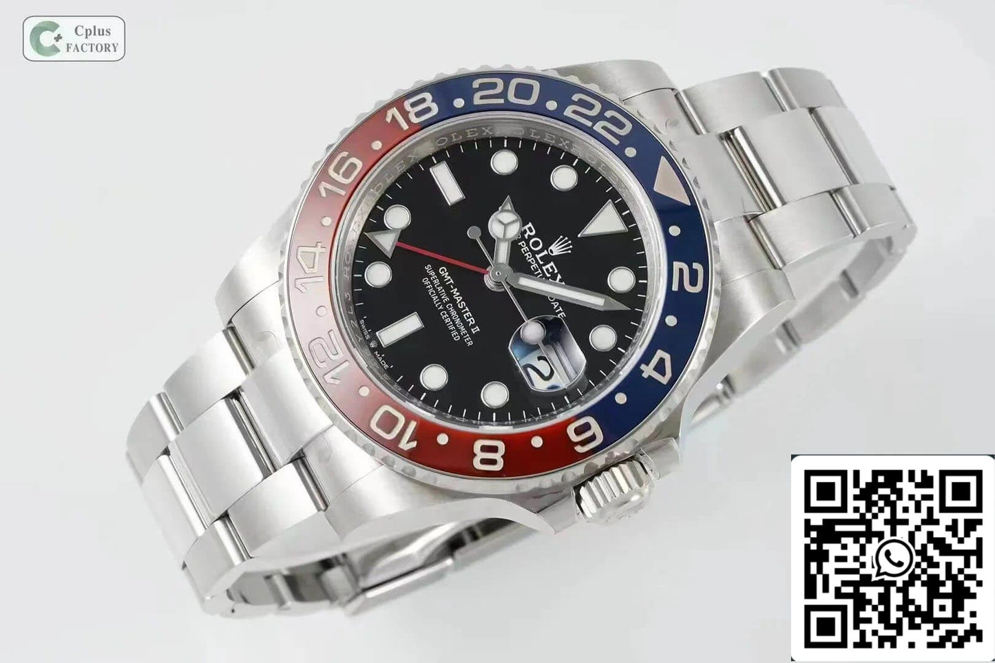 Rolex GMT Master II M126710BLRO-0002 1:1 edizione migliore C+ Fabbrica Red Blu lunetta