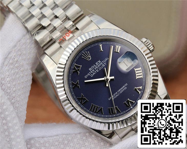 Rolex Datejust 36MM 1:1 edição melhor GM Fabbrica quadrante azul