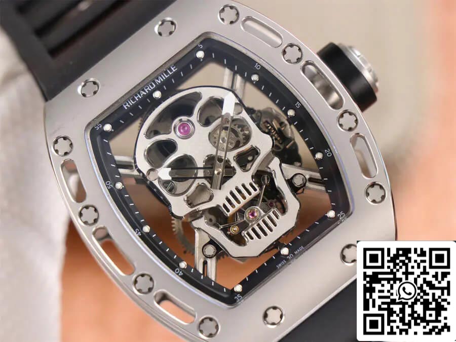Richard Mille RM52-01 Tourbillon 1:1 edizione migliore JB Fabbrica Skull Dial