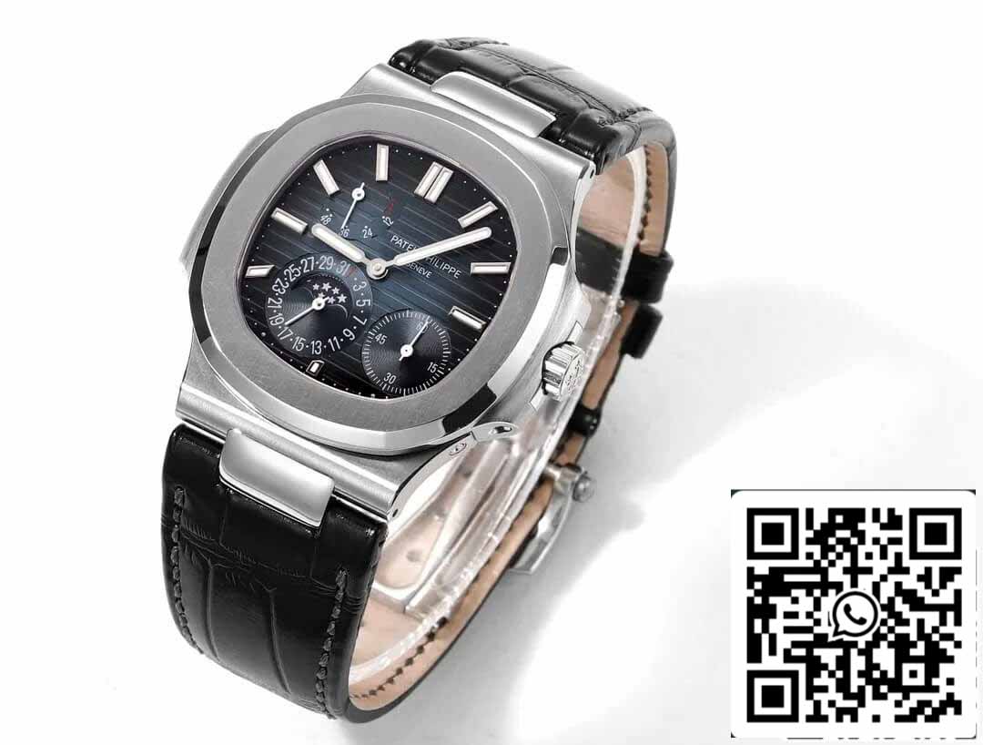 Patek Philippe Nautilus 5712 1:1 Best Edition PPF Fabbrica V2 Leather cinturino