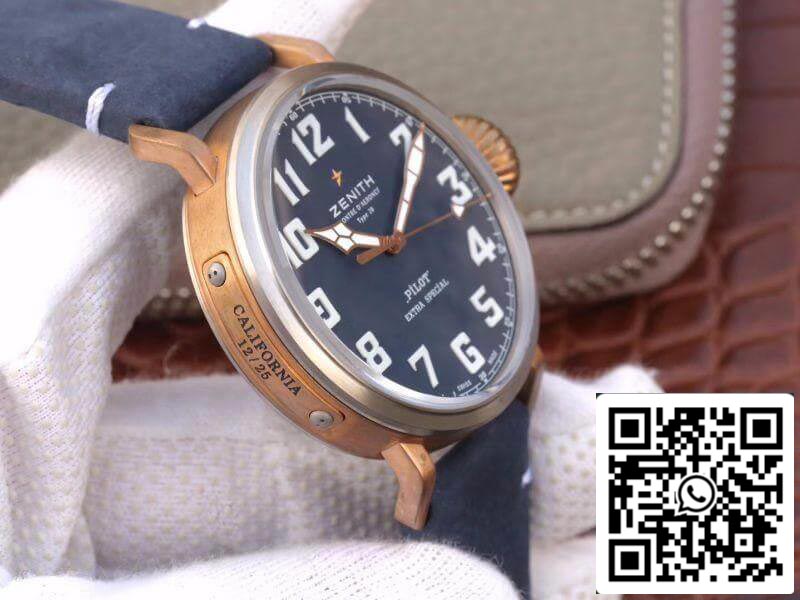 Zenith Pilot Type 20 Extra Special XF Fabbrica 1:1 Mejor Edición Suiza ETA9015