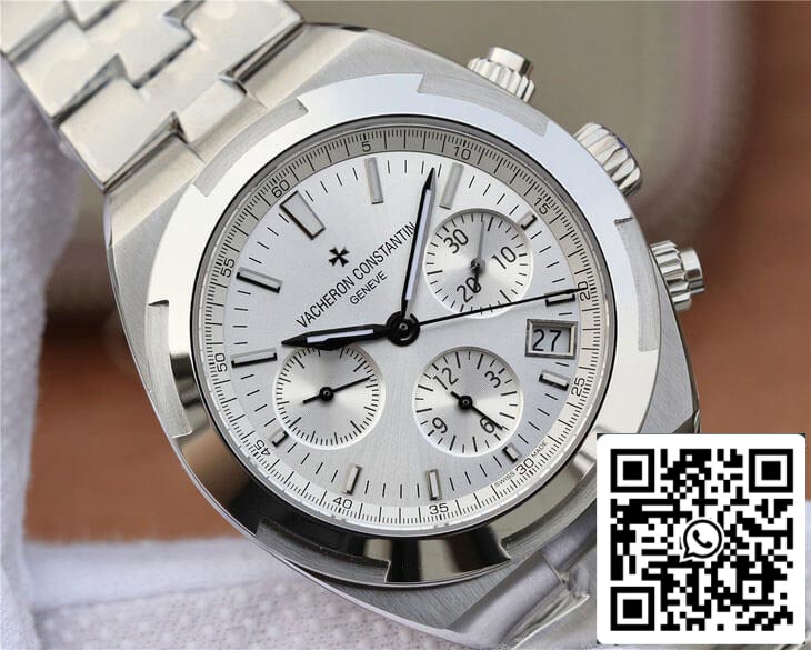 Vacheron Constantin Overseas 5500V/110A-B075 1:1 edizione migliore 8F Fabbrica Silvery quadrante bianco