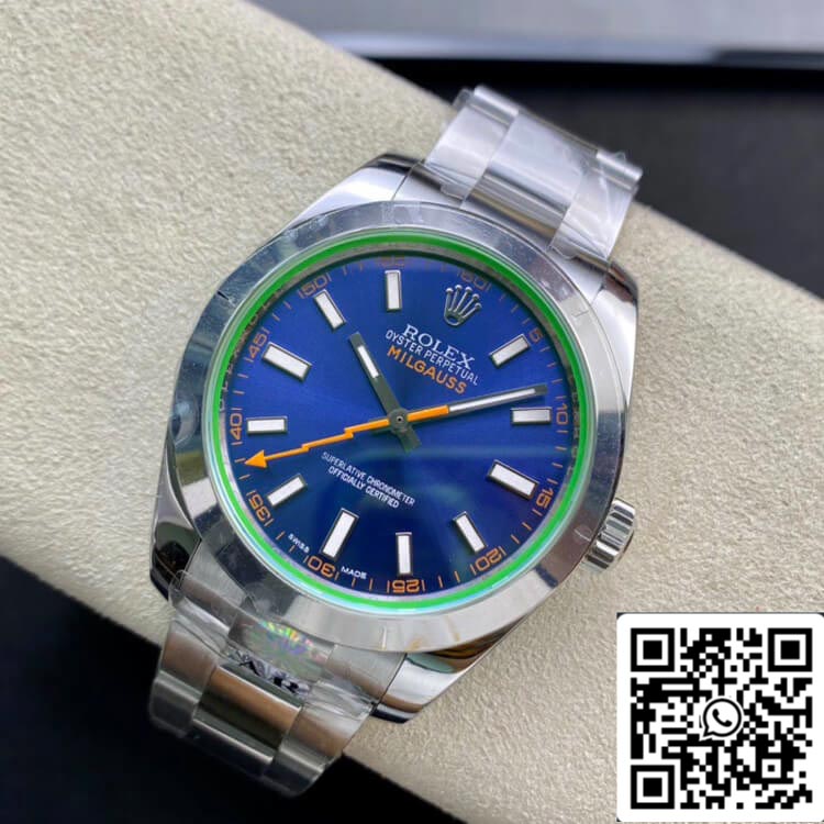 Rolex Milgauss 116400GV AR Fabbrica 1:1 edizione migliore Swiss ETA3131