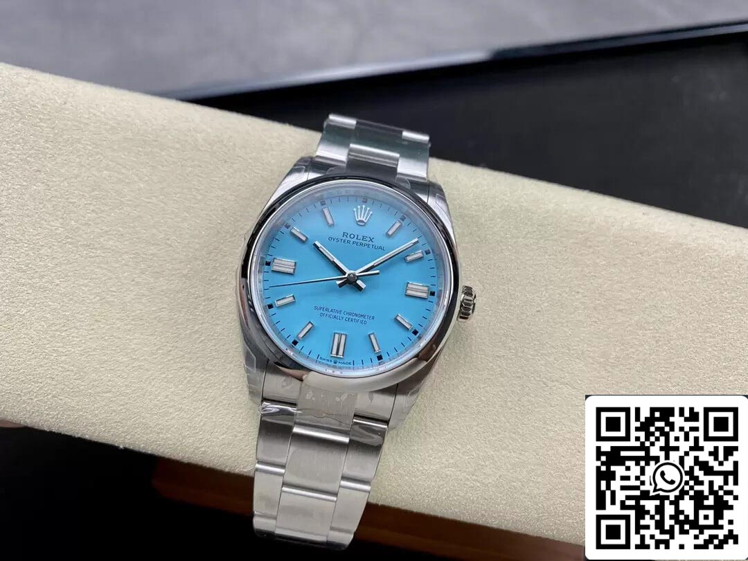 Rolex Oyster Perpetual M126000-0006 36MM 1:1 edizione migliore VS Fabbrica Turquoise quadrante blu