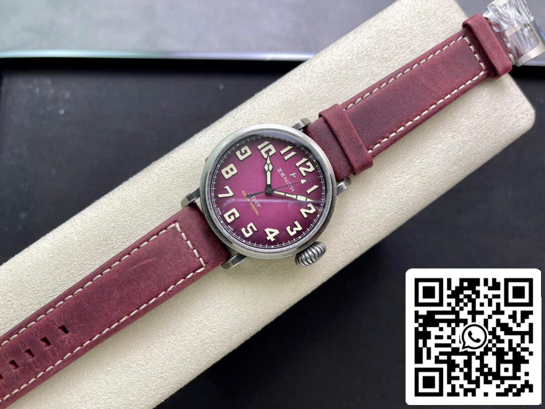 Zenith Pilot 11.2430.679.21.C801 XF Fabbrica 1:1 Best Edition Swiss ETA9015 Pink dial