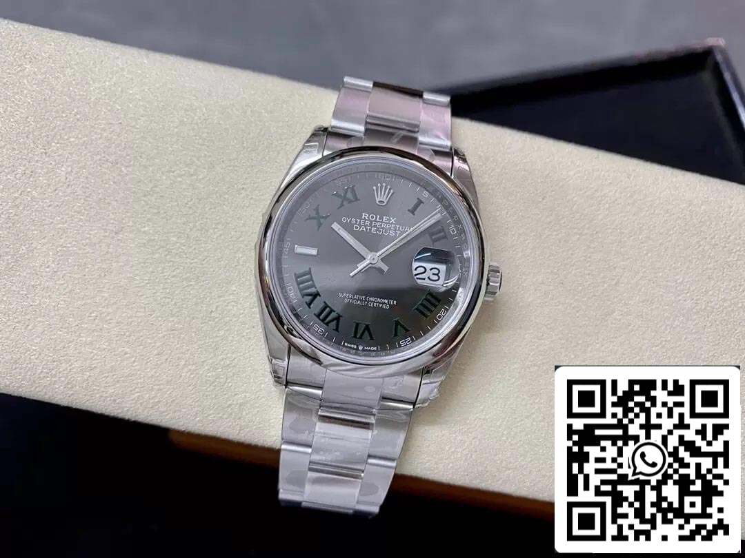 Rolex Datejust M126200-0018 36MM 1:1 edizione migliore VS Fabbrica Gray quadrante