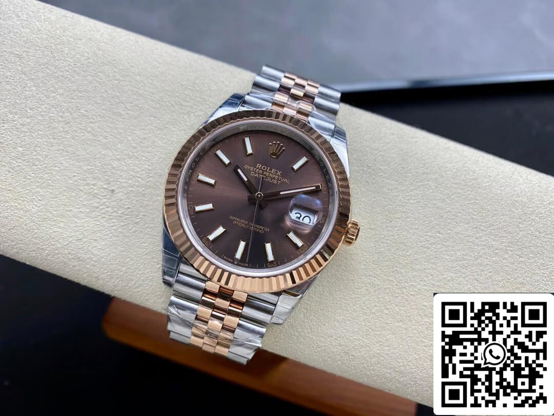 Rolex Datejust M126331-0002 1:1 edizione migliore VS Fabbrica Brown quadrante