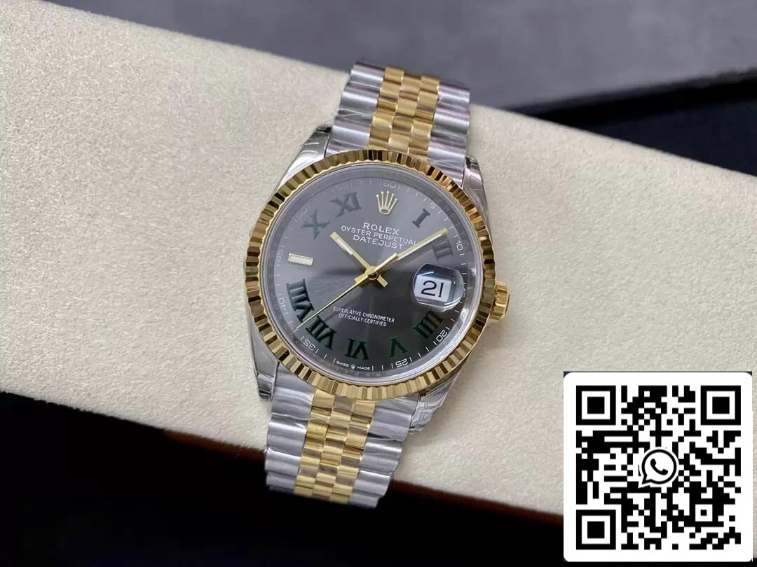 Rolex Datejust M126233-0035 36MM 1:1 edizione migliore VS Fabbrica Wimbledon quadrante