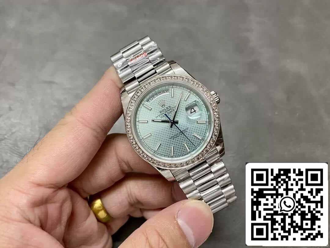 Rolex Day Date 228236 1:1 edizione migliore GM Fabbrica V2 Counterweight Versione quadrante blu