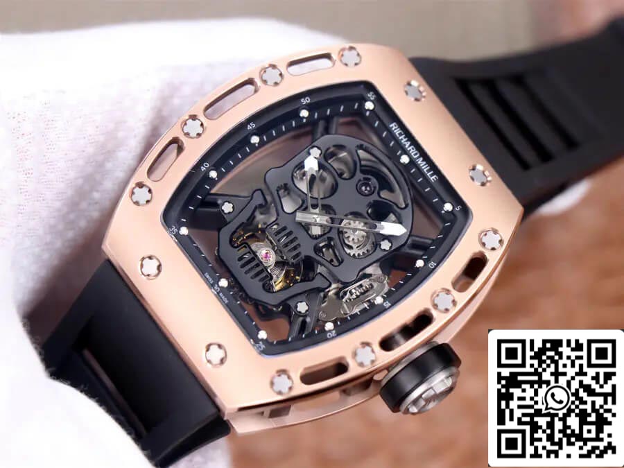 Richard Mille RM52-01 Tourbillon 1:1 edizione migliore JB Fabbrica Rose Gold Case