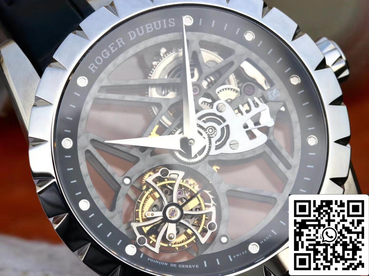 Roger Dubuis Excalibur RDDBEX0393 1:1 edizione migliore JB Fabbrica Tourbillon Skeleton Dial