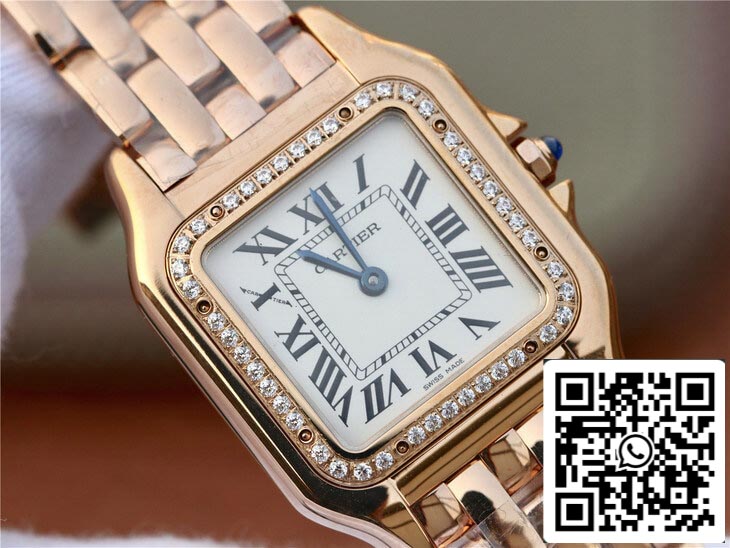 Panthere De Cartier WJPN0009 27MM 1:1 edição melhor 8848 Fabbrica Diamond-set Beze