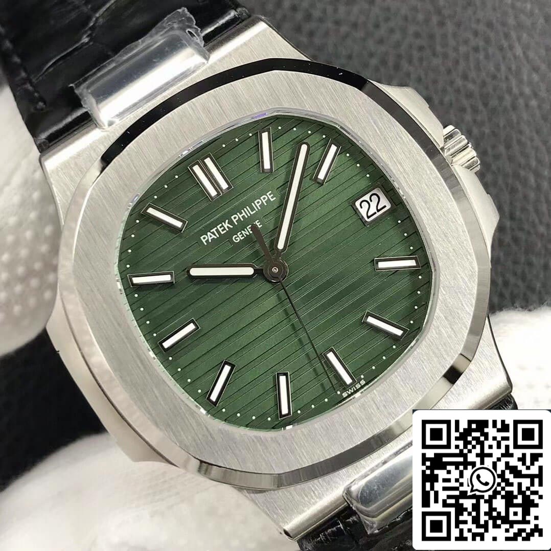 Patek Philippe Nautilus 5711/1A-014 1:1 edizione migliore 3K Fabbrica Olive quadrante verde