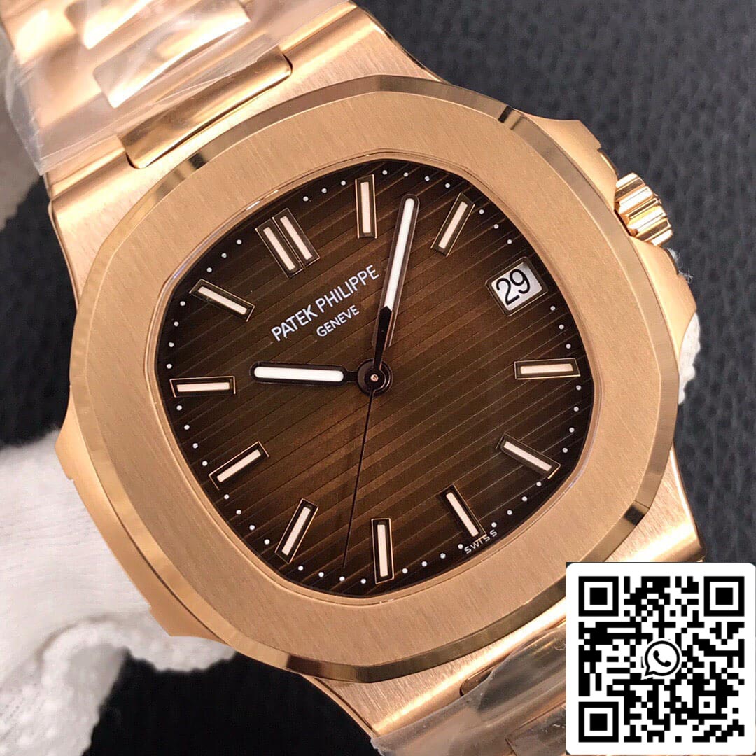 Patek Philippe Nautilus 5711/1R-001 1:1 edizione migliore 3K Fabbrica Rosa Oro