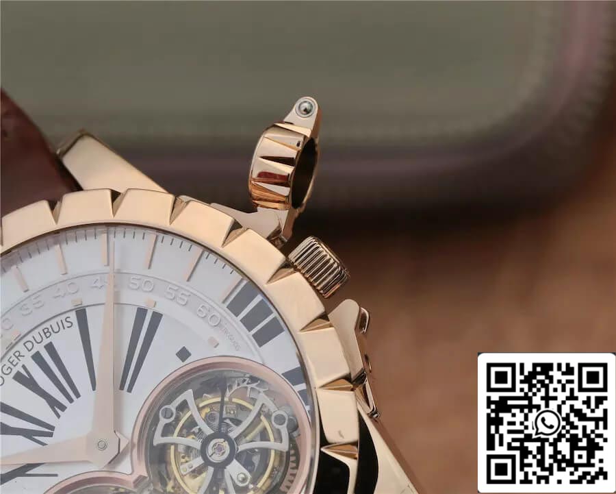 Roger Dubuis Excalibur RDDBEX0249 1:1 edizione migliore JB Fabbrica Tourbillon White Dial