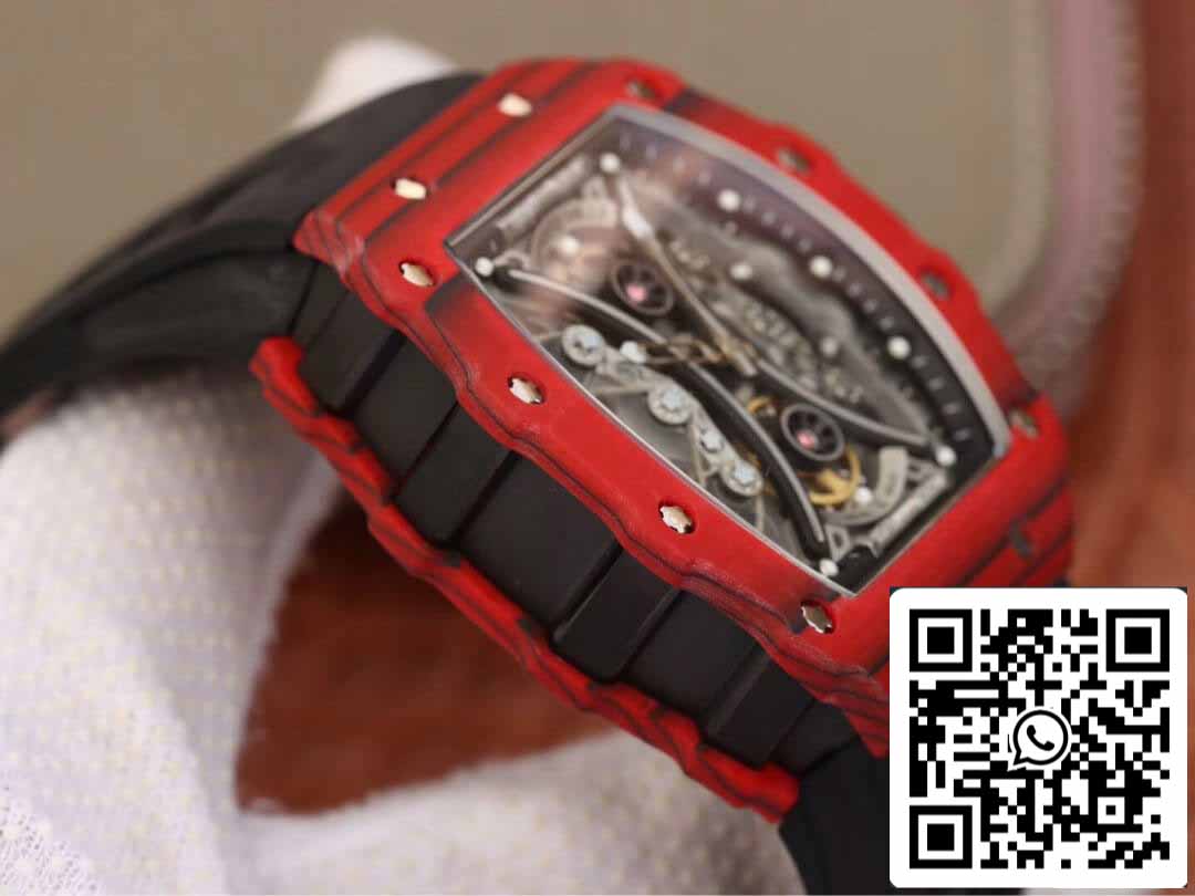Richard Mille RM53-01 1:1 Best Edition KV Fabbrica TPT Carbon Fiber Black cinturino
