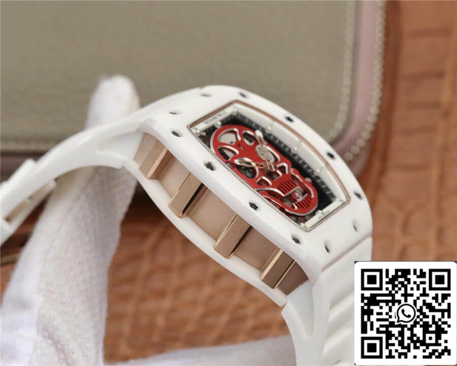 Richard Mille RM52-01 1:1 Best Edition KV Fabbrica White Ceramic