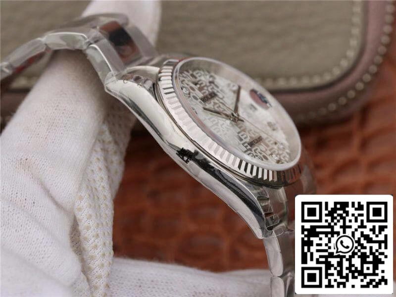 Rolex Datejust 36 116234 AR Fabbrica 1:1 edizione migliore Swiss ETA2836-2 Argento Computer quadrante