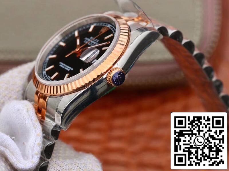 Rolex Datejust 36MM 126201 AR Fabbrica 1:1 edizione migliore Swiss ETA3135 quadrante nero