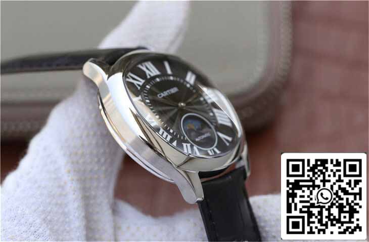 Drive De Cartier Moonphase WGNM0009 1:1 Best Edition acciaio inossidabile Black Dial