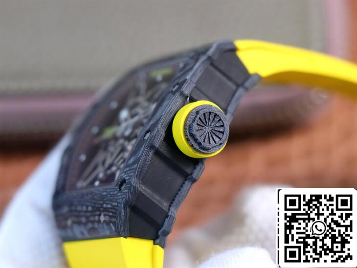 Richard Mille RM35-02 1:1 Best Edition ZF Fabbrica Yellow Rubber cinturino