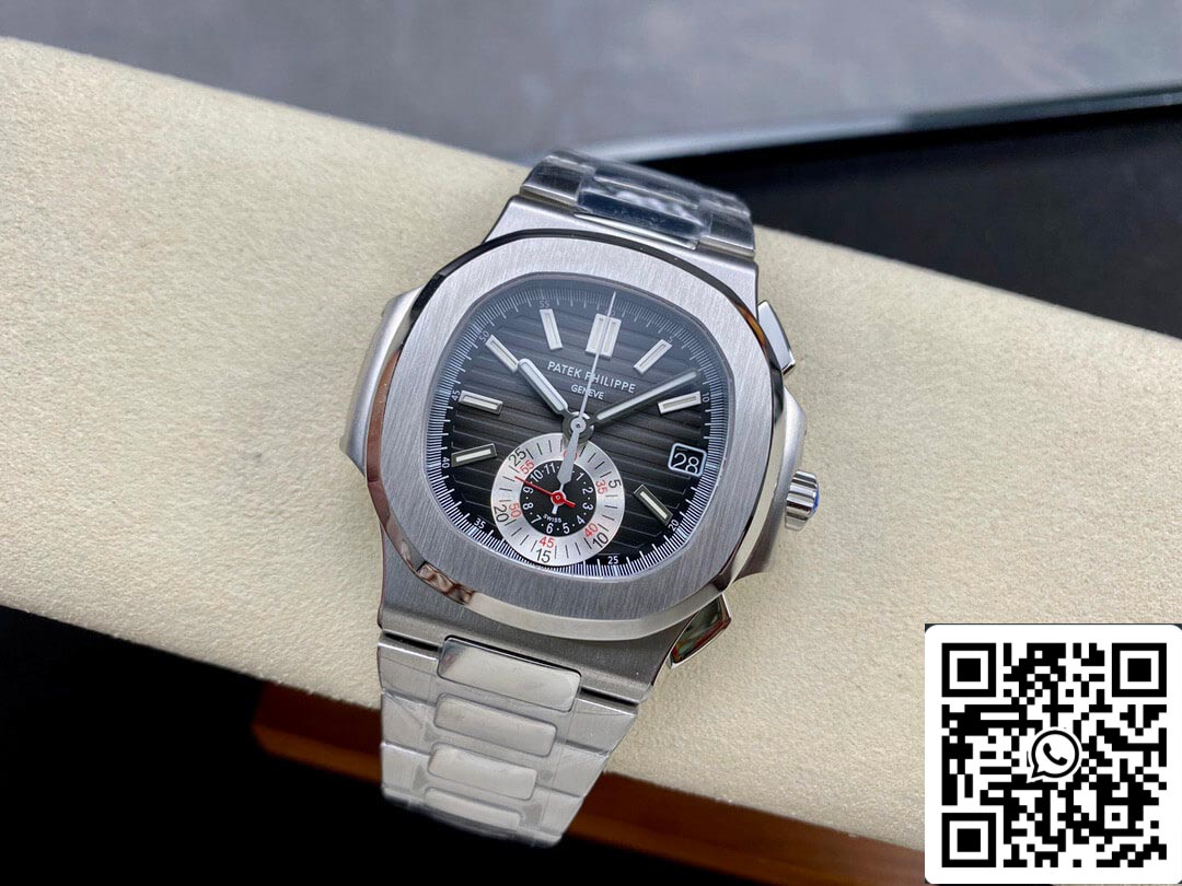 Patek Philippe Nautilus 5980/1A-014 1:1 Best Edition PPF Fabbrica Black Dial