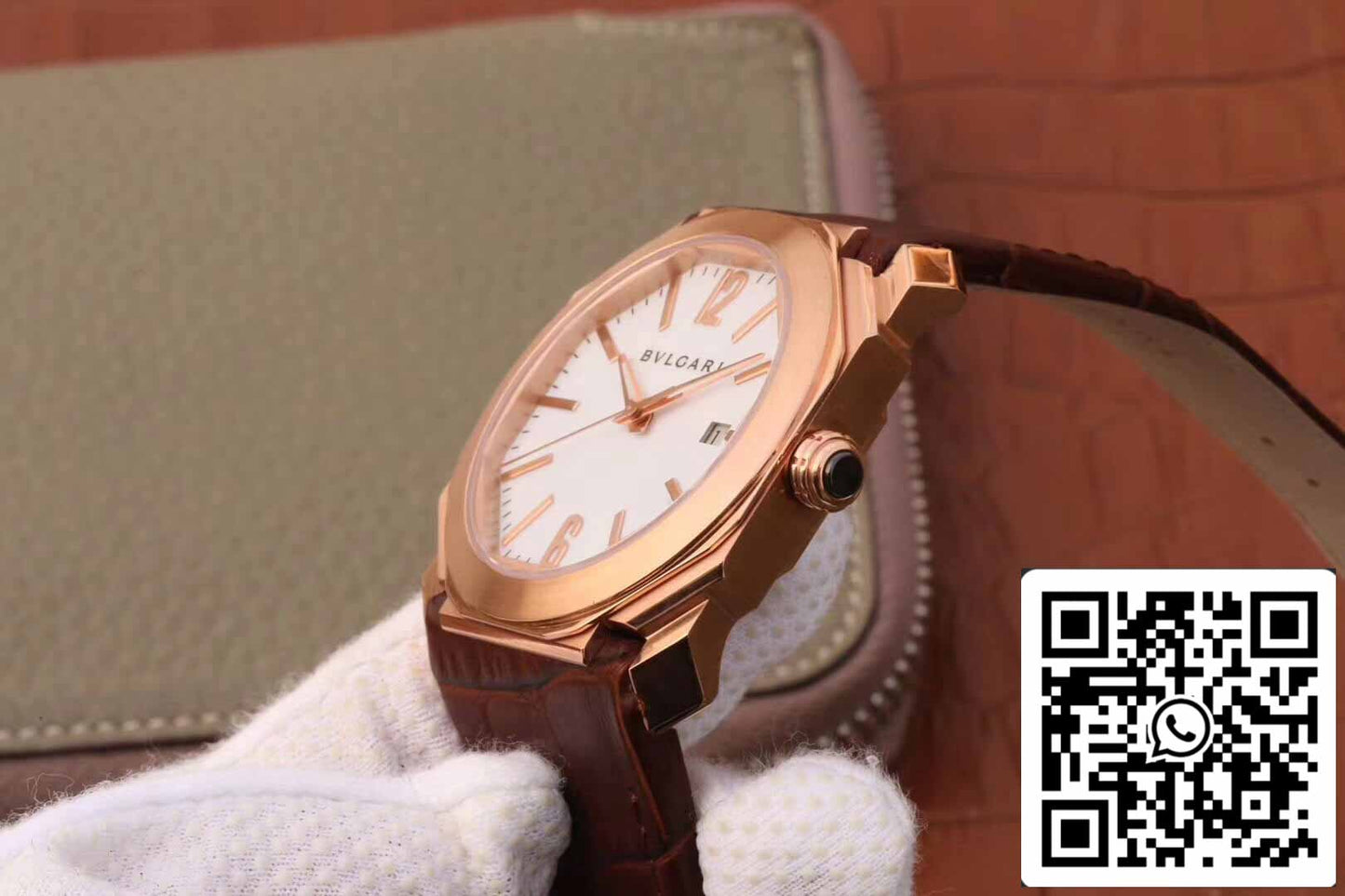 Bvlgari Octo 102119 BGOP38WGLD 1:1 edición mejor cuadrante blanco