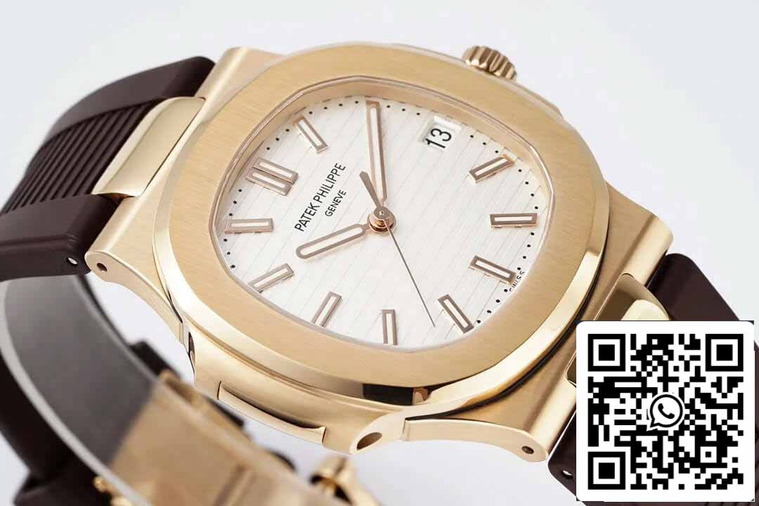 Patek Philippe Nautilus 5711 1:1 Best Edition PPF Fabbrica Brown Rubber cinturino