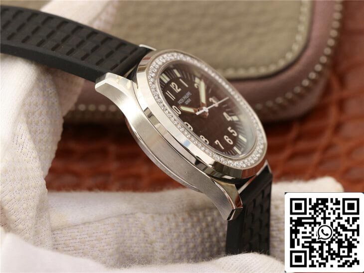 Patek Philippe Aquanaut 5067A-001 1:1 Melhor Edição PPF Fabbrica Diamante Mostrador Preto