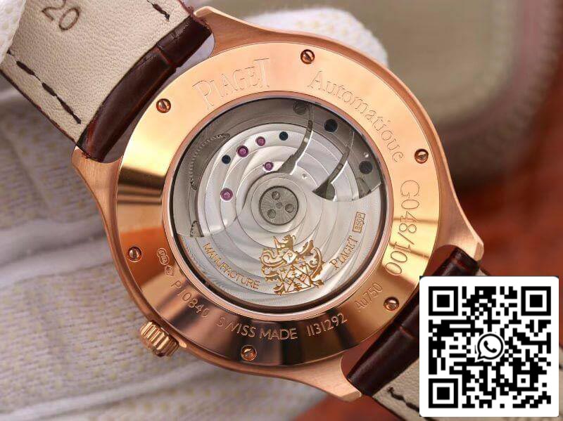 Piaget Black Tie Emperador G0A32017 Mechanical Watches 1:1 Best Edition SWISS 850P 18K Rose Gold White Dial