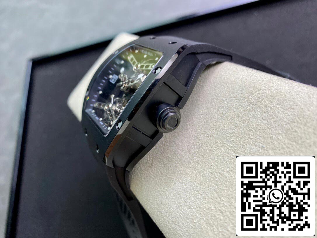 Richard Mille RM027 1:1 edizione migliore EUR Fabbrica Transparent quadrante nero