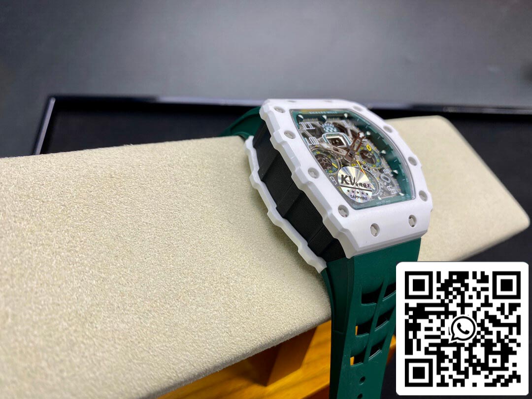 Richard Mille RM011-03 1:1 Best Edition KV Fabbrica Green cinturino